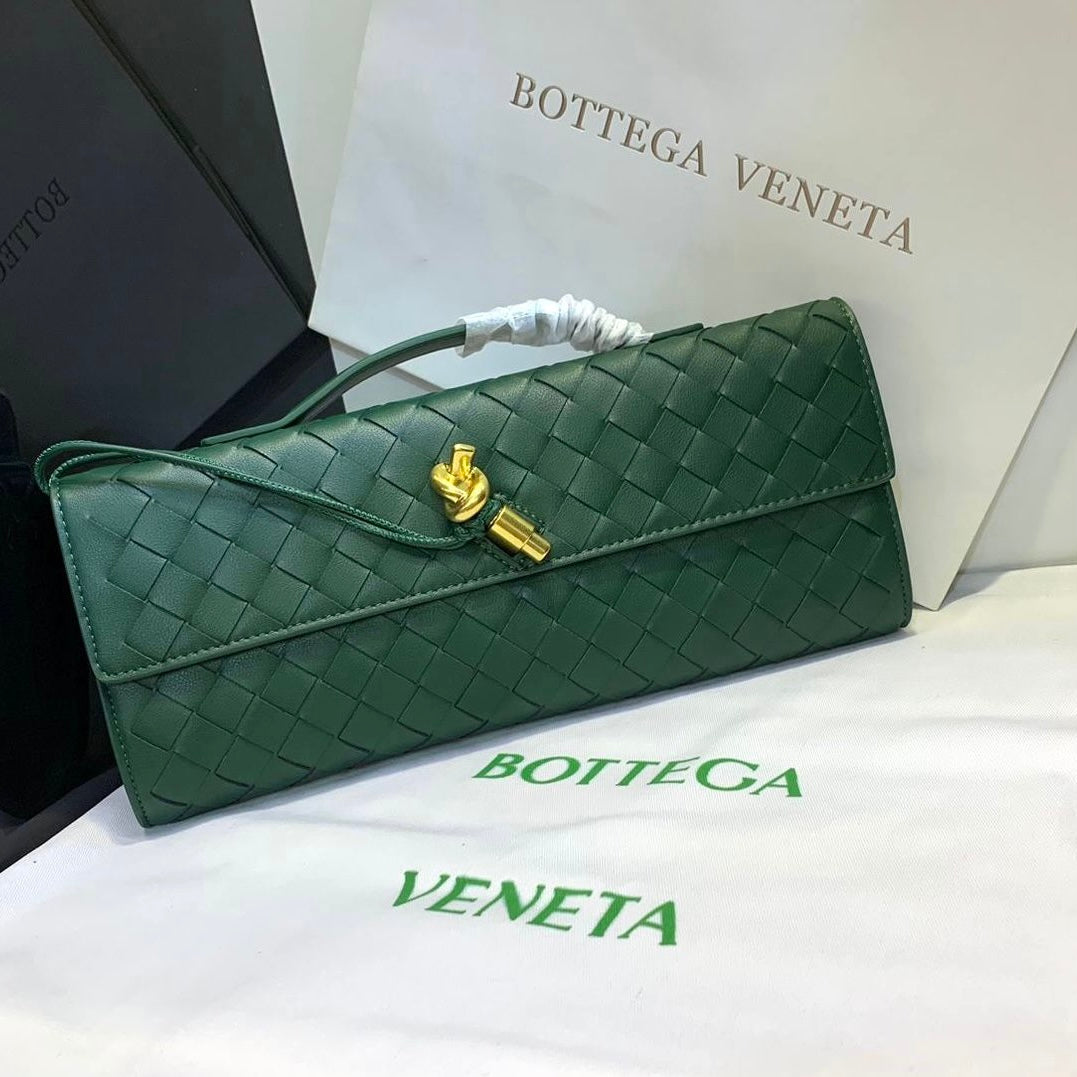 Long Woven Leather Clutch Bag – Serilea Esme