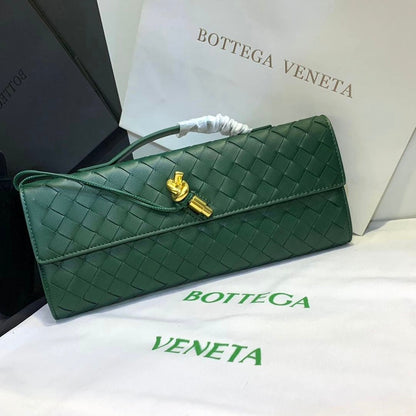 Long Woven Leather Clutch Bag – Serilea Esme