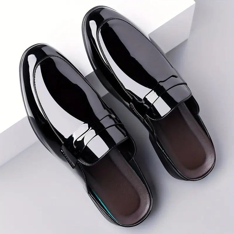 Oxford Gloss Slip Mules