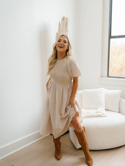 Carmen Dress - Natural - FINAL SALE