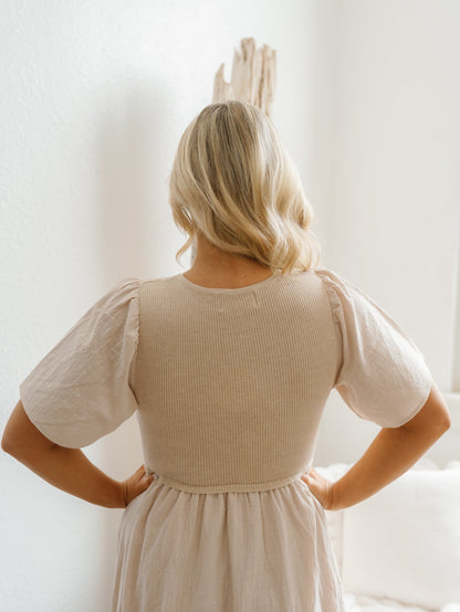 Carmen Dress - Natural - FINAL SALE