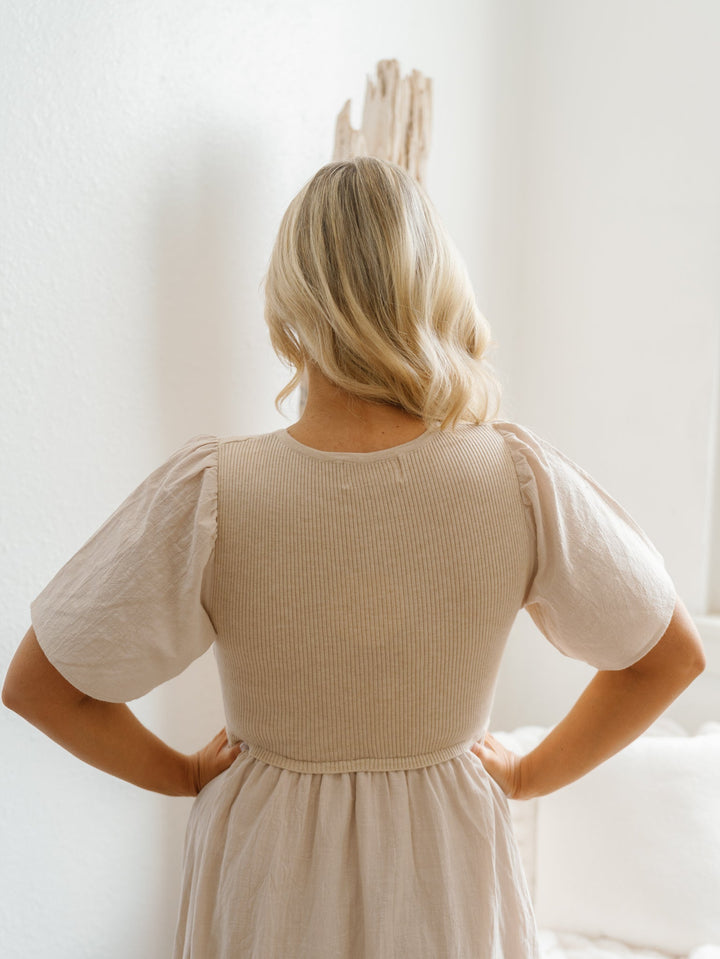Carmen Dress - Natural - FINAL SALE