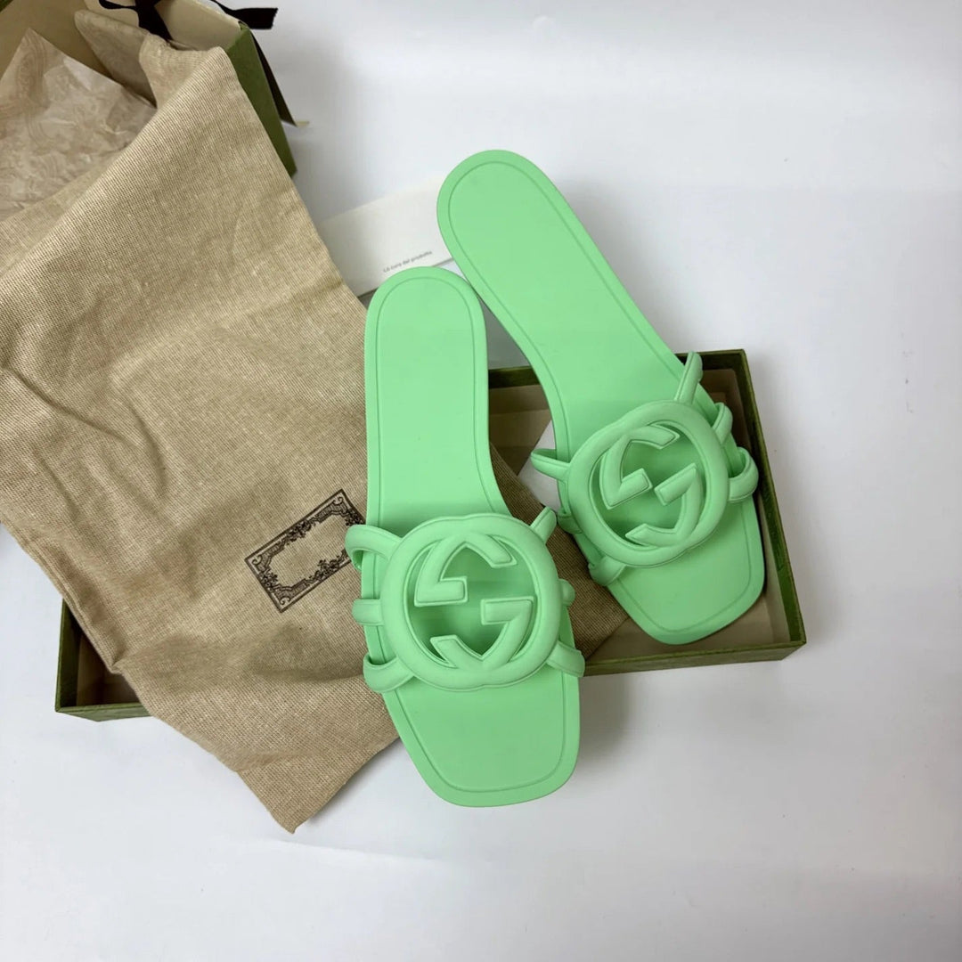 Interlocking G Cut-Out Slide Women Sandals