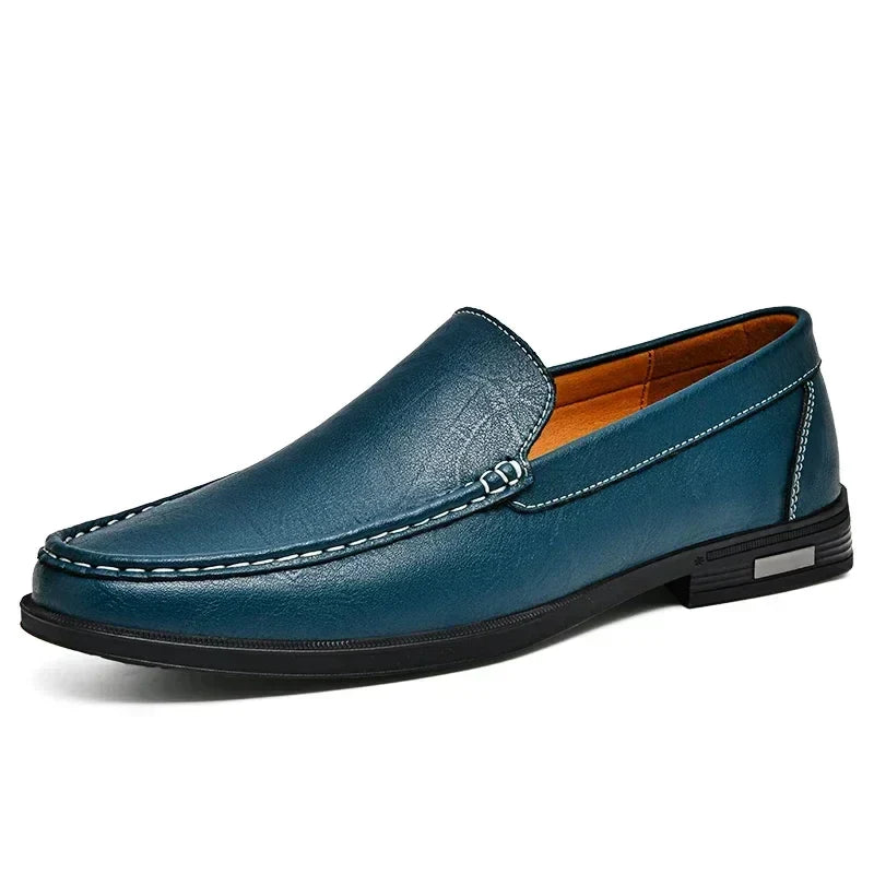 XANDER - GLIMMER LEATHER LOAFERS
