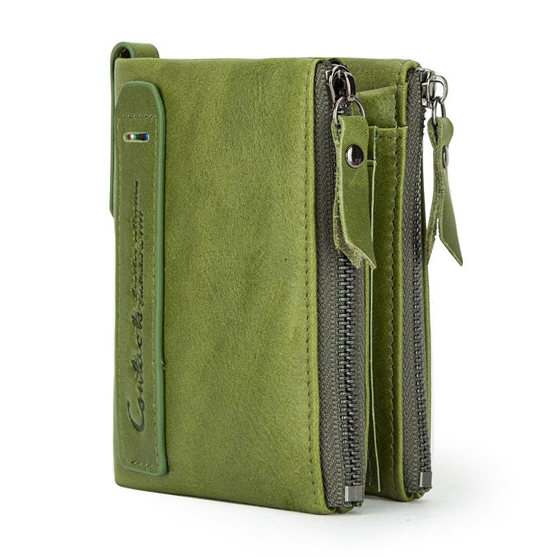 Luxury Genuine Leather Short Wallet