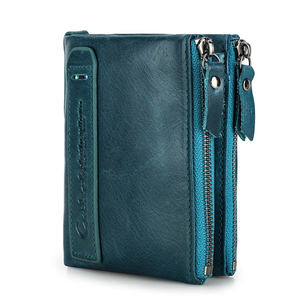 Luxury Genuine Leather Short Wallet