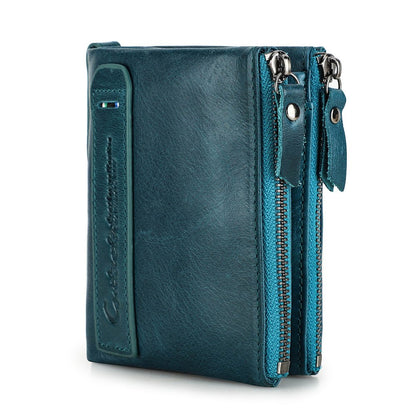 Luxury Genuine Leather Short Wallet