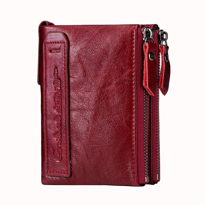 Luxury Genuine Leather Short Wallet