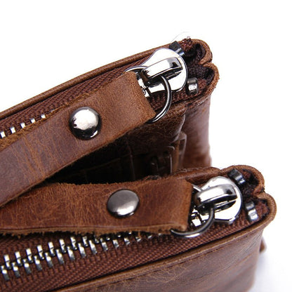 Luxury Genuine Leather Short Wallet