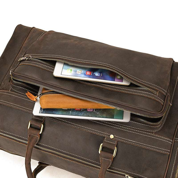 Luxury Large Capacity Retro Leather Travel Bag