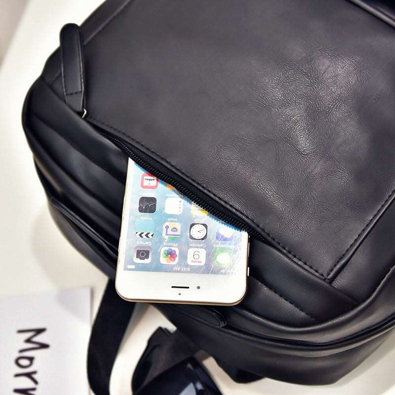 Retro Leather Backpack