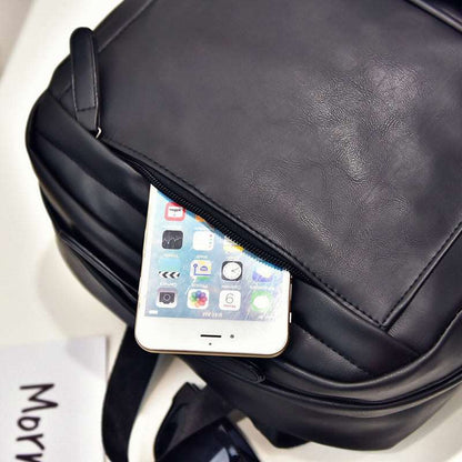 Retro Leather Backpack