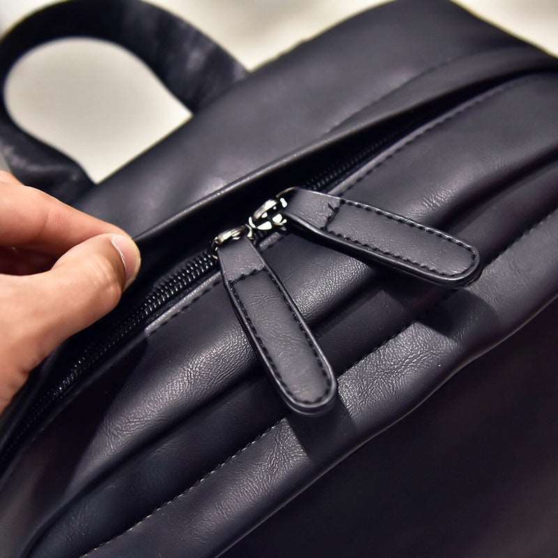 Retro Leather Backpack