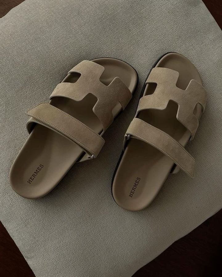 Iconic H-Cut Leather Sandals