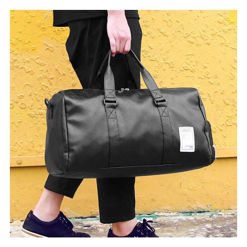 Synthetic Leather Sports Gym Bag