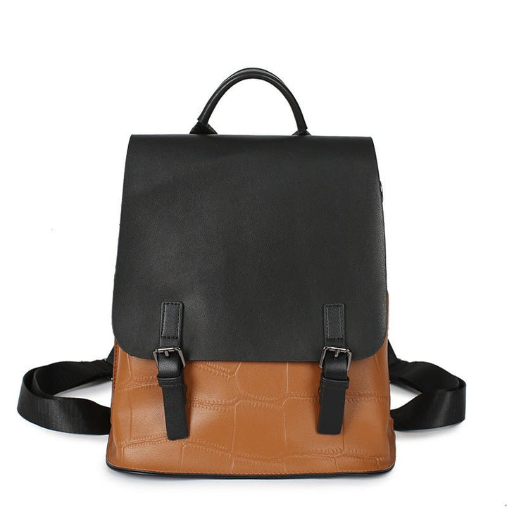 Women's Genuine Leather Assorted Color Simple Backpack