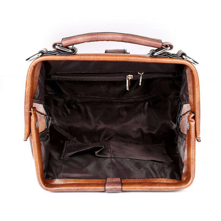 Women's Lock Chain Rivets Crossbody Shoulder Bag