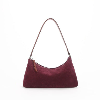Women's Luxury Suede Underarm Leather Shoulder Handbag